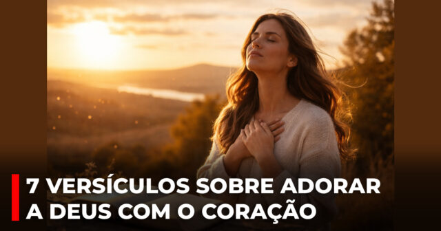 7 Versículos sobre adorar a Deus com o coração